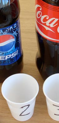 Pepsi and Coke Bottles