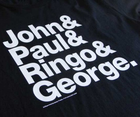 paul ringo john george t shirt