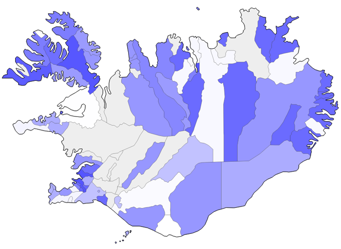 Muni Map Iceland