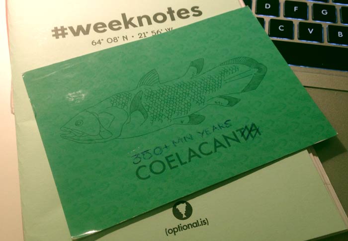 weeknotes and postcard