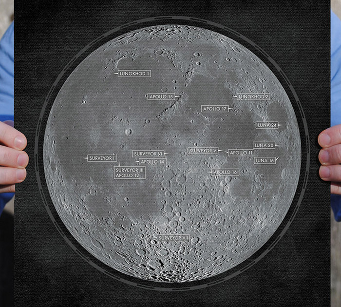 Moon Landing map