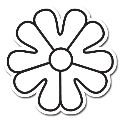Floral Sticker