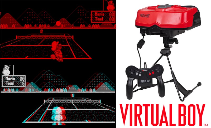 Virtual Boy was Nintendo's entry into the VR Market in 01995. They released only 22 games and sold less than 1M units.