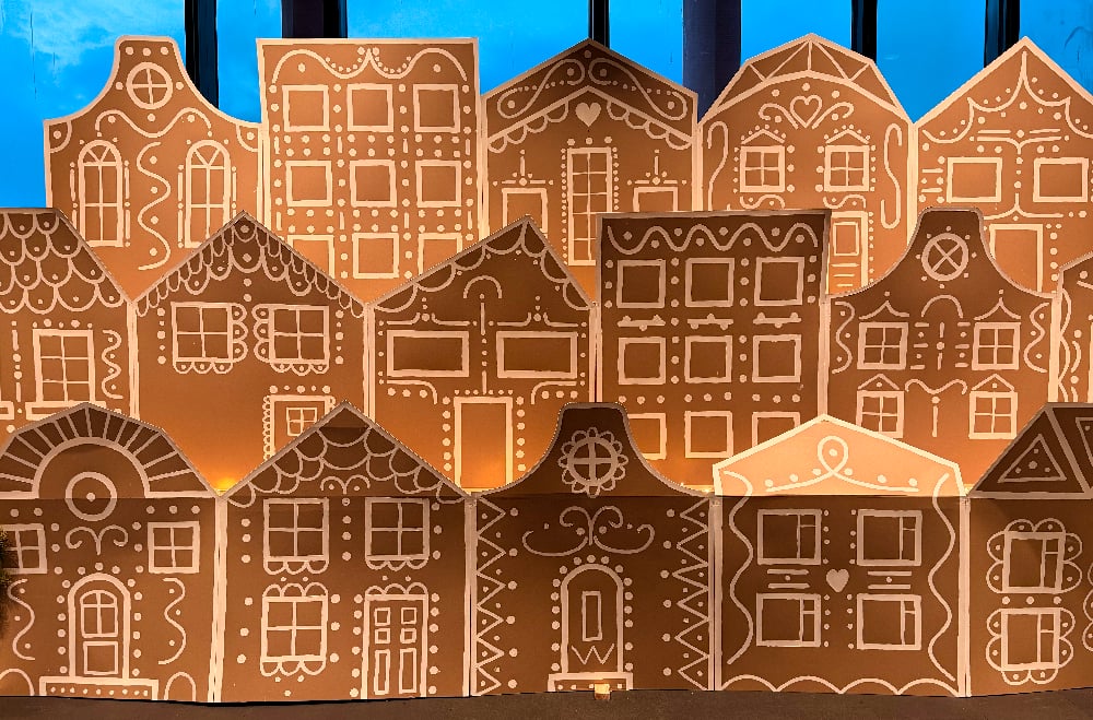 Cardboard Gingerbread houses