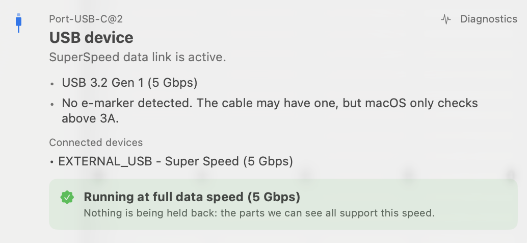 Screenshot of the What Cable tool
