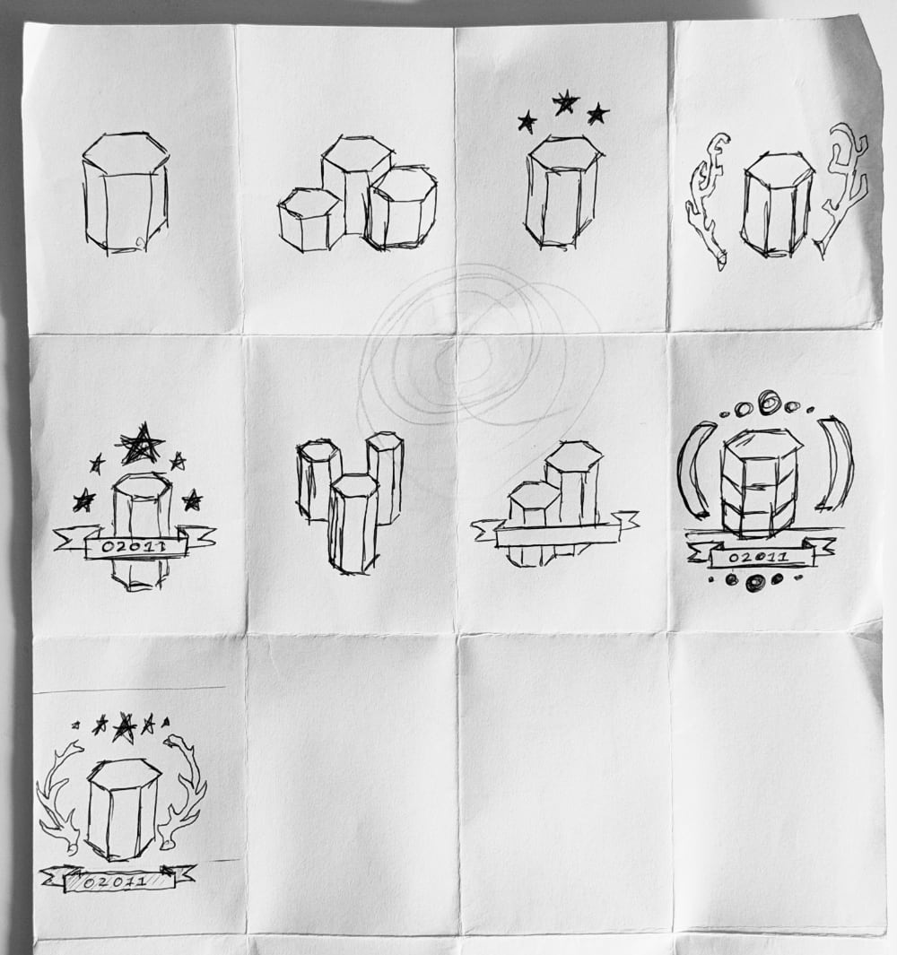Early drafts of potential badges